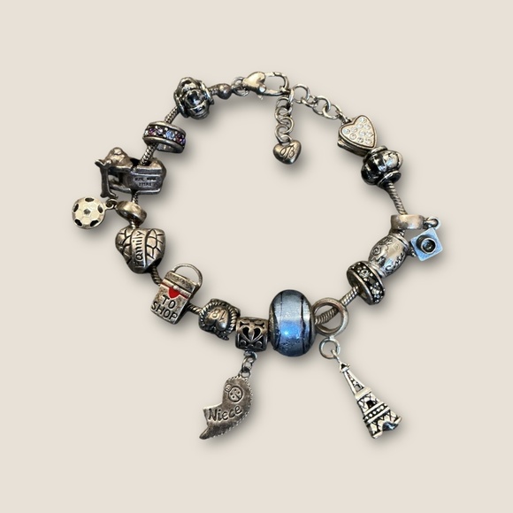 Brighton Slider Charm Bracelet With Sterling - Picture 1 of 8